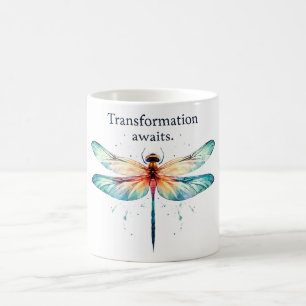 Caneca De Café Afirmação Positiva da Dragonfly