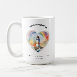 Caneca De Café Afirmação positiva do objetivo e da direção