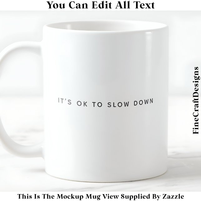 Caneca De Café Afirmação Positiva e Citação de Vida Útil 050 (Criador carregado)