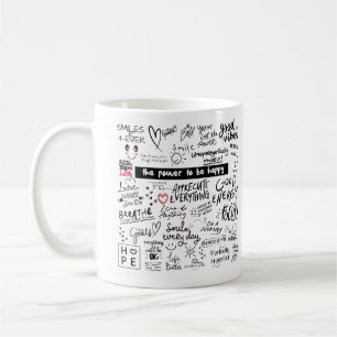 CANECA DE CAFÉ AFIRMAÇÕES BOAS VÍBULAS MUG