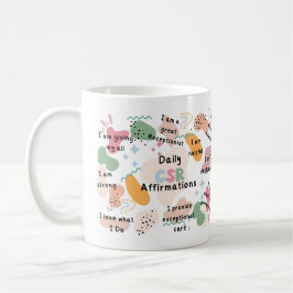Caneca De Café Afirmações Diárias de Representante do Serviço de 