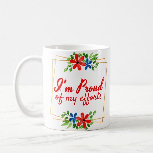 Caneca De Café afirmações motivacionais para os trabalhadores dur (Esquerda)