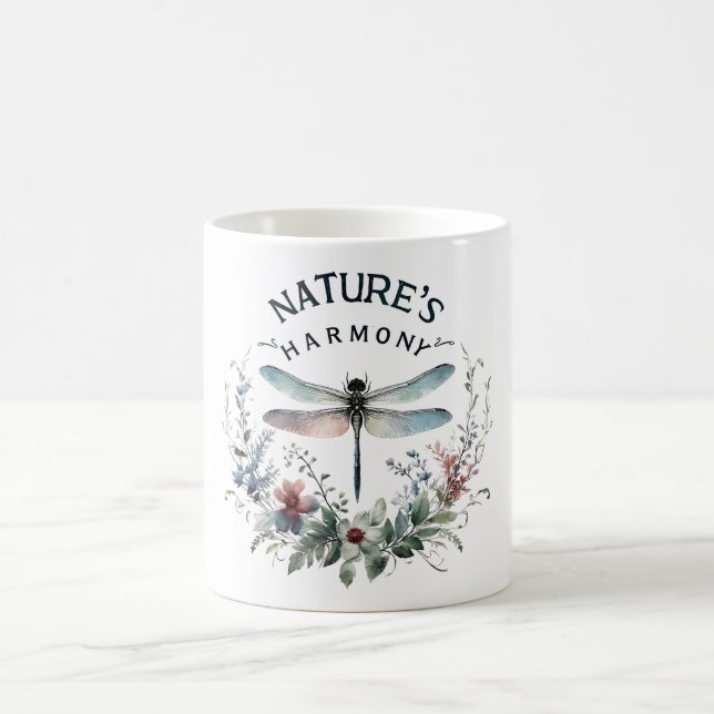 Caneca De Café Afirmações Positivas De Dragonfly (Centro)