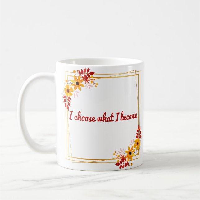 Caneca De Café afirmações positivas de motivação (Esquerda)