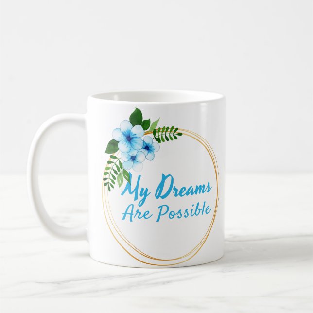 Caneca De Café afirmações positivas para a aceitação da vida (Esquerda)