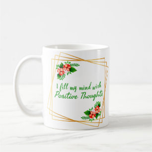 Caneca De Café afirmações positivas para autoamor e sucesso
