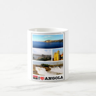 Caneca De Café África - Angola - Angola - Eu Amo