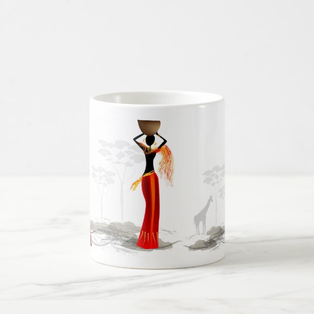 Caneca De Café África preta (Centro)