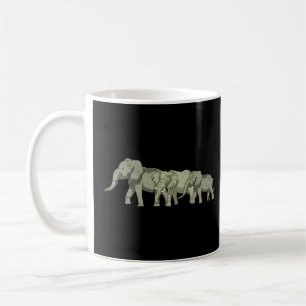 Caneca De Café África Safari Animal Elephant Family Elephant