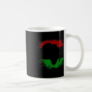 Caneca De Café África Sinalizador Africano Continente Mapa Pan-áf