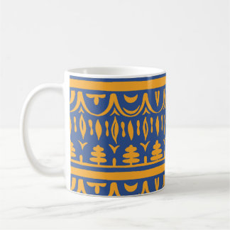 Caneca De Café African Chevrons: Ethnic Tribal Pattern
