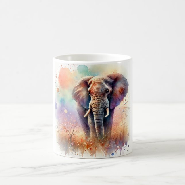 Caneca De Café African Savanna Elephant 300724AREF132 - Watercolo (Centro)