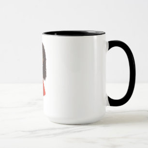Caneca de café africana da menina