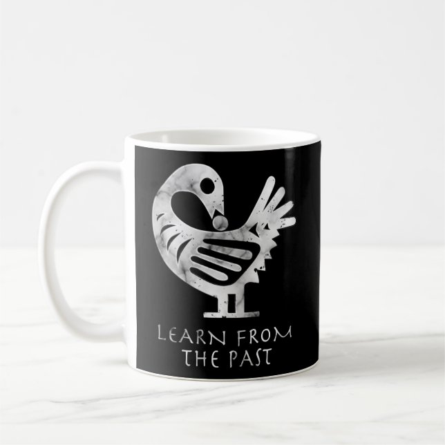 Caneca De Café Afro Adinkra Sankofa Aka Aprenda Com O Passado (Esquerda)