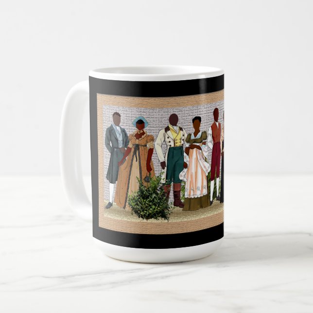 Caneca De Café Afro-americano (Frente Esquerda)