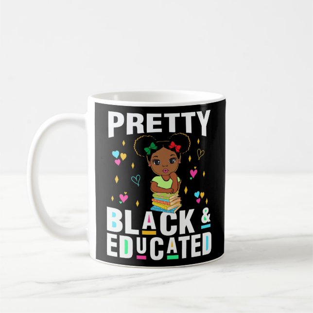 Caneca De Café Afro-Americano Negro E Educado (Esquerda)