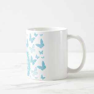 Caneca De Café Afro, borboletas e óculos de sol