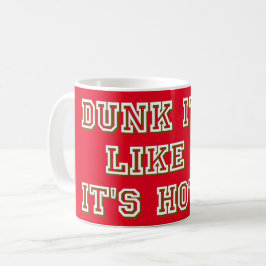 Caneca De Café AFUNDAR COMO SE ESTIVESSE QUENTE piada de basquete