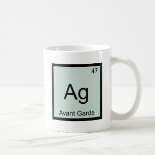 Caneca De Café Ag - Camiseta com Símbolo de Elemento Químico Avan