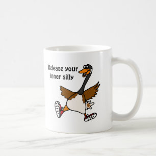 Caneca De Café AG libere seu bobo interno - ganso