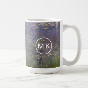 Caneca De Café Agapanthus dos lírios de água de Claude Monet  