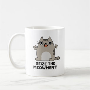 Caneca De Café Agarrar O Canhão De Gato Positivo De Meow
