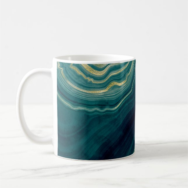 Caneca De Café agata verde (Esquerda)