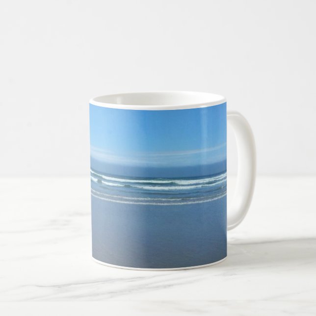 Caneca De Café Agate Beach, Oregon (Frente Esquerda)