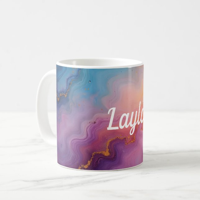 Caneca De Café Agate de incêndio solar (Frente Esquerda)