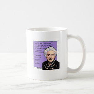 Caneca De Café Agatha Christie diz escreve-lhe sua própria