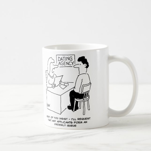 Caneca De Café Agência de namorando - espera que os admiradores f (Direita)