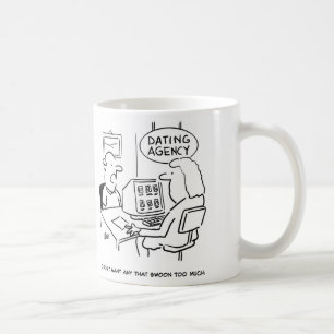 Caneca De Café Agência de namorando - não quer uma garota que bal