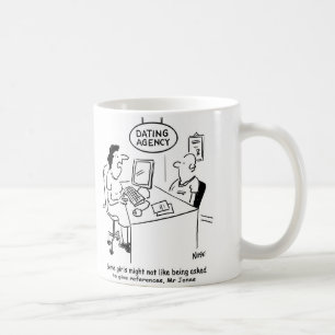 Caneca De Café Agência de namorando - O Homem espera referência