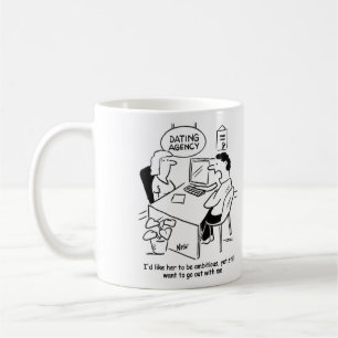 Caneca De Café Agência de namorando - quer a menina ser ambicios
