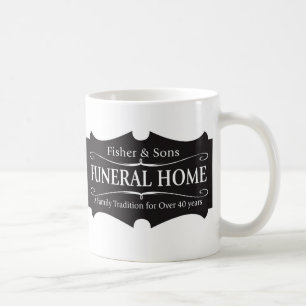 Caneca De Café Agência funerária de Fisher & de filhos