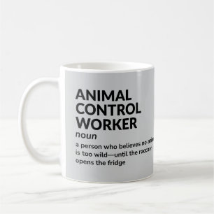Caneca De Café Agente de Controle Animal Witty Definition Mug