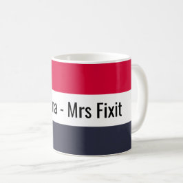 Caneca De Café Agente de Reparo Divertido Sra. Fixit Mug
