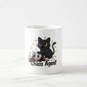 Caneca De Café Agente do Caos Gato Preto