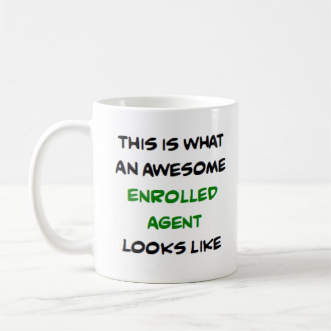 Caneca De Café agente inscrito, incrível Mug (Esquerda)