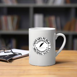 Caneca De Café Agente Notário de Assinatura Pública Mug
