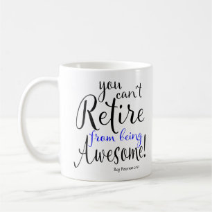 Caneca De Café Agente Policial Reposiciona Linha Azul Fino