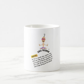 Caneca De Café Ages Wisdom cang "mártir" verdade cômica