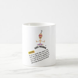 Caneca De Café Ages Wisdom cang "mártir" verdade cômica
