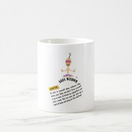 Caneca De Café Ages Wisdom cang "mártir" verdade cômica