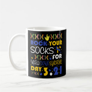 Caneca De Café Agite As Suas Meias Para A Síndrome Mundial De 3 3