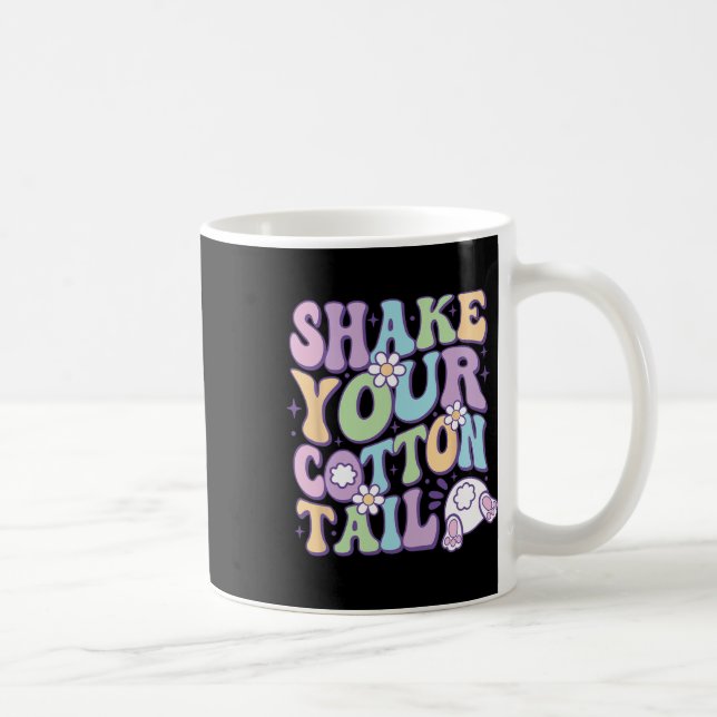 Caneca De Café Agite Sua Cauda De Algodão Coelhinho De Páscoa Fel (Direita)