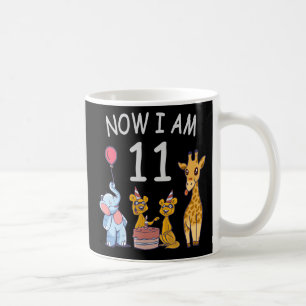 Caneca De Café Agora eu tenho 11 anos de idade 11 Aniversário no