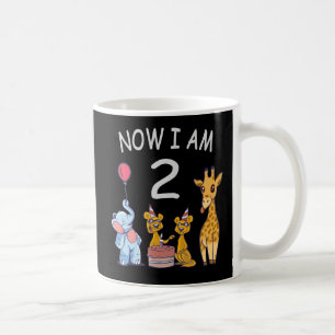 Caneca De Café Agora eu tenho 2 anos 2º Aniversário no Zoológico