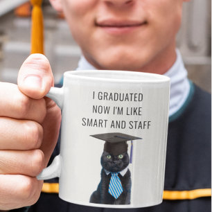 Caneca De Café Agora sou como um presente de graduação inteligent