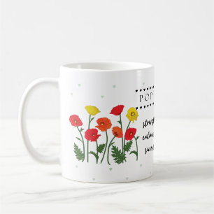 Caneca De Café Agosto Cama de Flor com Significado de Flor